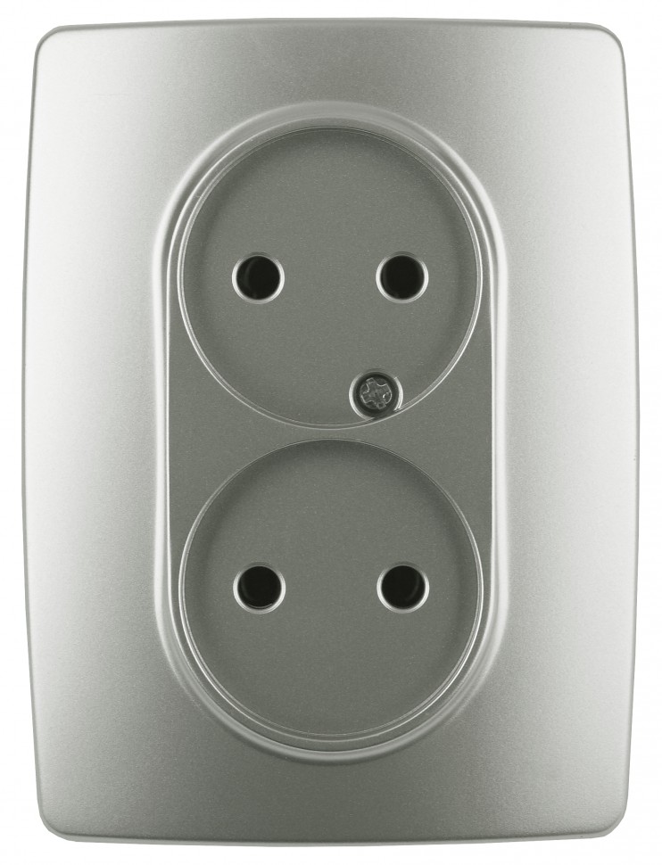 12-2107-15 ЭРА Розетка 2X2P, 16A-250В, IP20, Эра12, перламутр