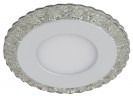 DK LED 14 SL/WH Светильник ЭРА светодиодный круглый белая подсветка 3+3W прозрачный/белый