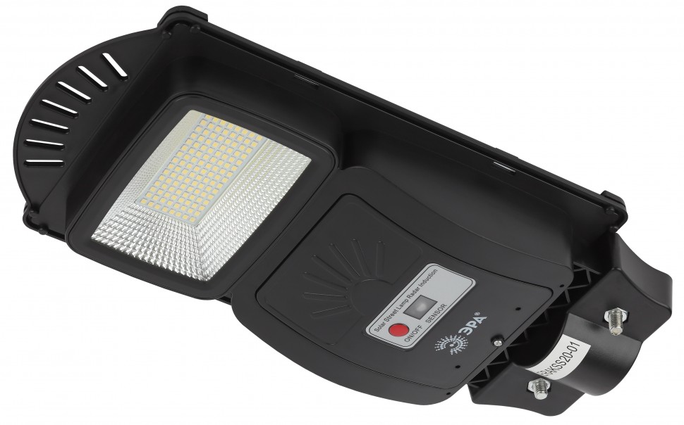 ЭРА Консольный светильник на солн. бат.,SMD, 20W, с датч. движ., ПДУ, 400 lm, 5000К, IP65