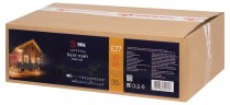 Гирлянда ЭРА ERABL-K30 уличная Белт Лайт набор 30 м шаг 50 см цоколь Е27