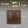 1-101-10 Intro Выключатель, 10А-250В, IP20, СУ, Plano, венге