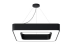 Светильник светодиодный Geometria ЭРА Quadro SPO-161-B-40K-060 60Вт 4000К 5500Лм IP40 600*600*80 черный подвесной