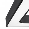 Светильник светодиодный Geometria ЭРА Quadro SPO-161-B-40K-060 60Вт 4000К 5500Лм IP40 600*600*80 черный подвесной
