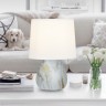 Настольная лампа Rivoli Damaris 7048-501 1 * Е14 40 Вт керамика серая с золотом с абажуром