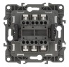 12-1104-03 ЭРА Выключатель двойной, 10АХ-250В, IP20, Эра12, алюминий