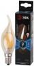 Лампочка светодиодная ЭРА F-LED BXS-9W-840-E14 gold Е14 / Е14 9Вт филамент свеча на ветру золотая нейтральный белый свет