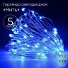 ENIN -5NB ЭРА Гирлянда LED Нить 5 м синий свет, АА