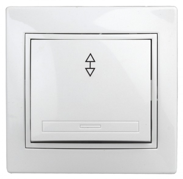 1Э-103-01 Intro Переключатель, 10А-250В, СУ, б.л., Plano, белый
