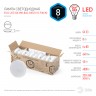 Лампочка светодиодная ЭРА RED LINE ECO LED GX-8W-840-GX53 (10-PACK) GX53 8Вт таблетка нейтральный белый свет