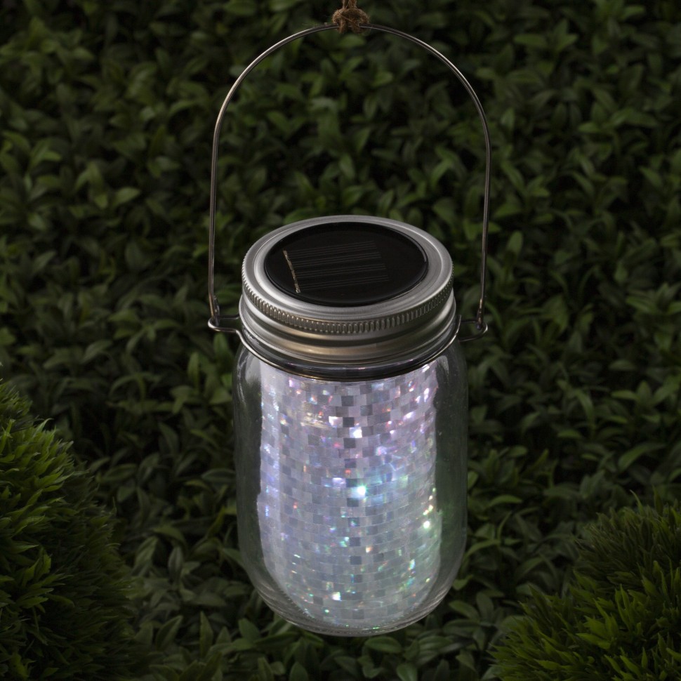 SL-GL14-JAR-2 ЭРА Садовый светильник на солнечной батарее, стекло, металл, прозрачный, 13,5 см