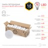 Лампочка светодиодная ЭРА RED LINE ECO LED GX-10W-827-GX53 (10-PACK) GX53 10Вт таблетка теплый белый свет