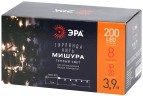 ENIN - GW ЭРА Гирлянда LED Нить Мишура 3,9 м зеленый провод, теплый свет, 220V