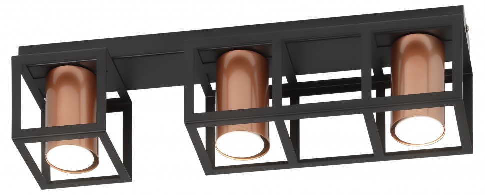 Светильник потолочный Rivoli Raffaela 5082-303 3 * GU10 25 Вт накладной для натяжных потолков лофт - кантри