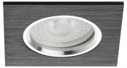 KL57 SL/BK Светильник ЭРА литой алюминевый MR16,12V/220V, 50W серебро/черный