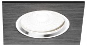 KL57 SL/BK Светильник ЭРА литой алюминевый MR16,12V/220V, 50W серебро/черный
