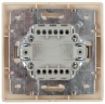 1-106-11 Intro Выключатель тройной, 10А-250В, IP20, СУ, Plano, сосна