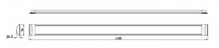 Светильник светодиодный ЭРА SPO-5-40-6K-P (F) 36Вт 6500К 2880Лм IP20 1200мм прозрачный