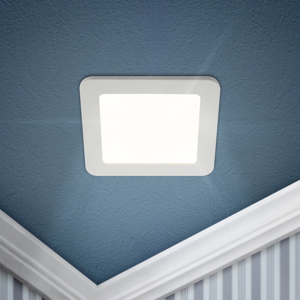 LED 2-24-4K Светильник ЭРА светодиодный квадратный LED 24W 220V 4000K