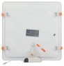 LED 2-24-4K Светильник ЭРА светодиодный квадратный LED 24W 220V 4000K