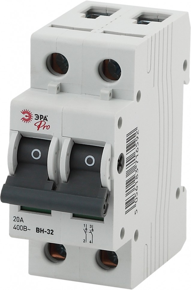 Выключатель нагрузки ЭРА PRO NO-902-171 ВН-32 2P 20A