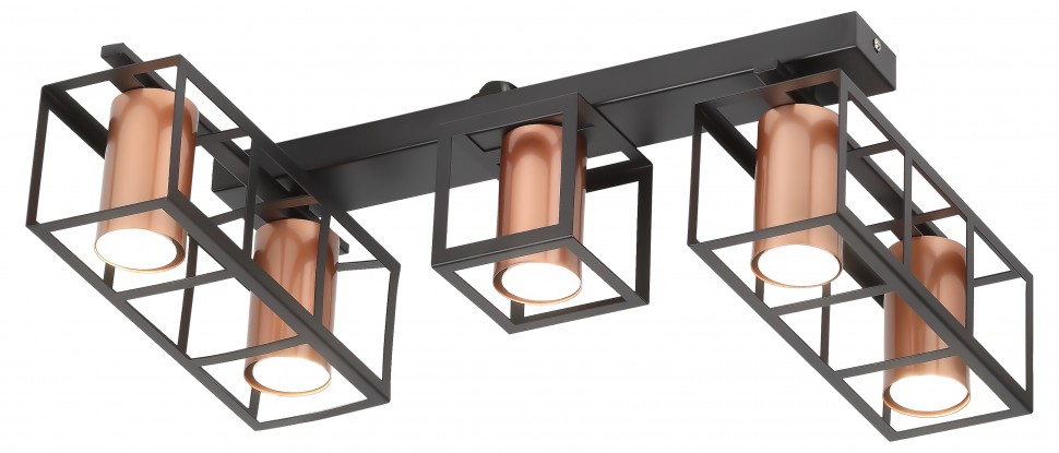 Светильник потолочный Rivoli Raffaela 5082-305 5 * GU10 25 Вт накладной для натяжных потолков лофт - кантри