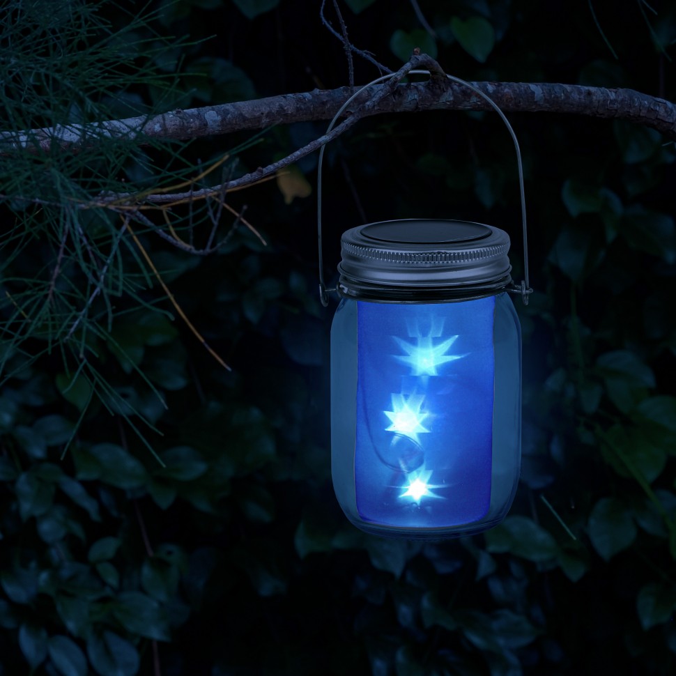 SL-GL14-JAR-3 ЭРА Садовый светильник на солнечной батарее, стекло, металл, прозрачный, 13,5 см