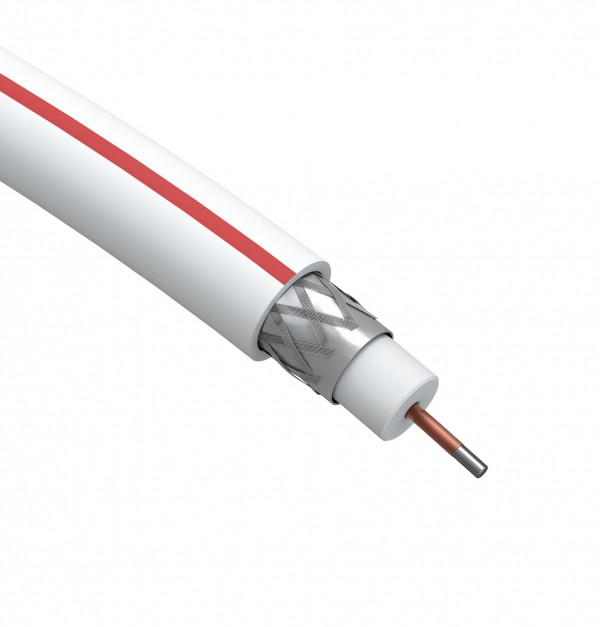 ЭРА Кабель коаксиальный SAT 50 M,75 Ом, CCS/(оплётка Al 75%), PVC, цвет белый, бухта 100 м, SIMPLE (