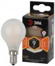 Лампочка светодиодная ЭРА F-LED P45-9w-827-E14 frost E14 / Е14 9Вт филамент шар матовый теплый белый свет