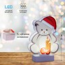 Светодиодная новогодняя фигура ЭРА EGNDS-07 Мишка 1 LED