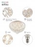 Люстра Rivoli Vittoria 1014-109 9 x E14 40 Вт хрусталь классика