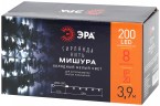 ENIN - GC ЭРА Гирлянда LED Нить Мишура 3,9 м зеленый провод, холодный свет, 220V