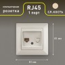 Розетка Intro Solo 4-303-02 информационная RJ45, СУ, слоновая кость