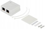 Компьютерная розетка ЭРА RJ-45 категория 5е неэкранированная 2-порта упаковка 30 шт