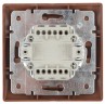 1-106-10 Intro Выключатель тройной, 10А-250В, IP20, СУ, Plano, венге