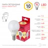 Лампочка светодиодная ЭРА RED LINE LED P45-10W-827-Е14 R E14 / Е14 10Вт шар теплый белый свет