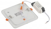 LED 2-9-4K Светильник ЭРА светодиодный квадратный LED 9W 220V 4000K