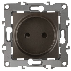 12-2105-13 ЭРА Розетка 2P, 16A-250В, IP20, Эра12, бронза