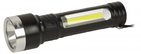 Светодиодный фонарь ЭРА UA-501 универсальный, аккумуляторный, COB+LED, 5 Вт, резина