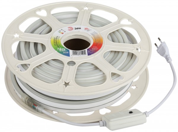 Светодиодная неоновая лента ЭРА N5050 72-IP67-220V-20m-RGB многоцветная