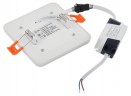LED 4-6 BL Светильник ЭРА светодиодный квадратный c cиней подсветкой LED 6W 220V 4000K
