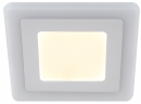 LED 4-9 BL Светильник ЭРА светодиодный квадратный c cиней подсветкой LED 9W 540LM 220V 4000K