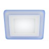 LED 4-9 BL Светильник ЭРА светодиодный квадратный c cиней подсветкой LED 9W 540LM 220V 4000K