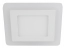 LED 4-9 BL Светильник ЭРА светодиодный квадратный c cиней подсветкой LED 9W 540LM 220V 4000K