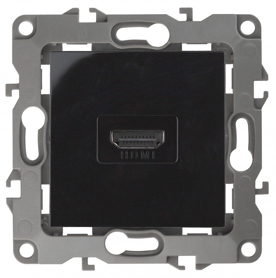 12-3114-06 ЭРА Розетка HDMI, IP20, Эра12, чёрный