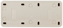 Розетка Intro Quadro 2-206-11 с заземлением трехместная 3х2P+E, 16А-250В, IP20, ОУ, сосна