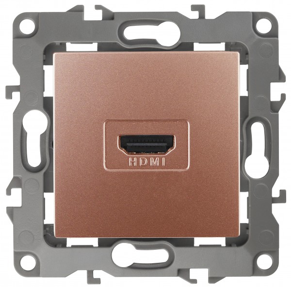 12-3114-14 ЭРА Розетка HDMI, IP20, Эра12, медь