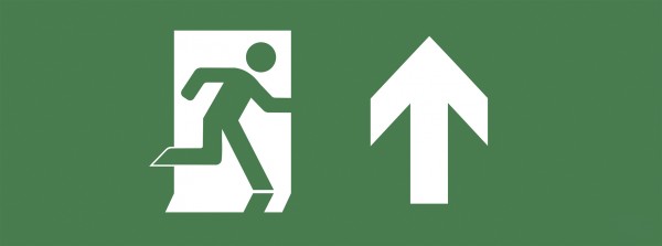 Самоклеящаяся этикетка ЭРА INFO-SSA-104 350х130мм Фигура/стрелка вверх SSA-101