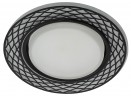 DK LD37 WH/BK Светильник ЭРА декор cо светодиодной подсветкой GX53, белый/черный