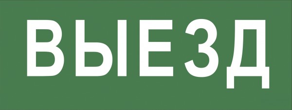 Самоклеящаяся этикетка ЭРА INFO-SSA-108 350х130мм Выезд SSA-101