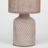 Настольная лампа Rivoli Sabrina D7043-501 1 * Е14 40 Вт керамика коричневая с абажуром